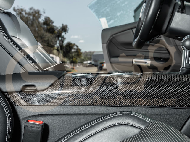 2024-UP FORD MUSTANG S650 | CARBON FIBER  ALL INCLUSIVE CENTER CONSOLE COVER